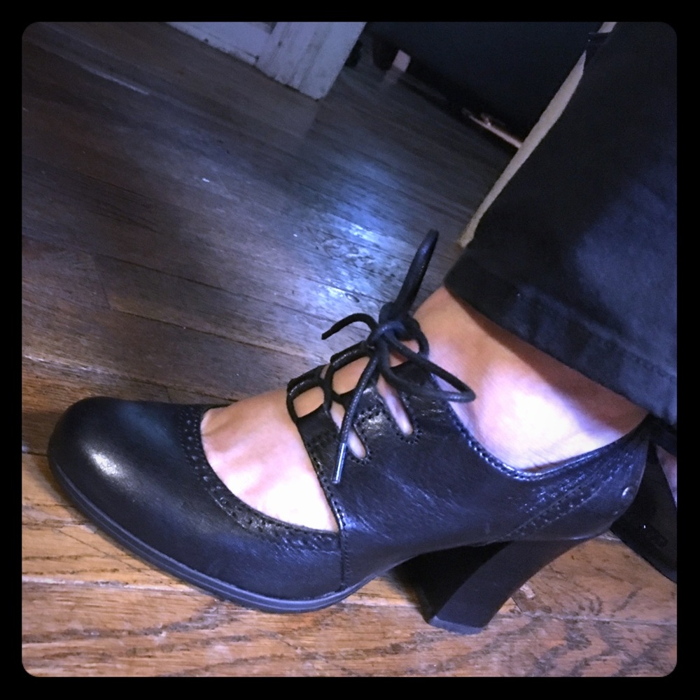 Born Rosel heels black leather 8.5